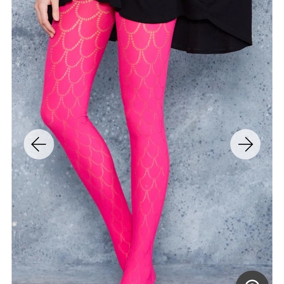 Blackmilk Mermaid Neon Pink Hoisery FINAL PRICE - Picture 3 of 4